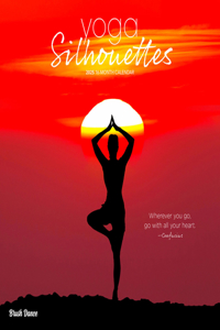 Yoga Silhouettes 2025 12 X 24 Inch Monthly Square Wall Calendar Plastic-Free