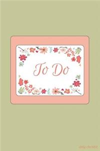 To Do Daily Checklist