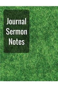 Journal sermon notes