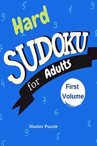 Hard Sudoku for Adults - The Super Sudoku Puzzle Book First Volume