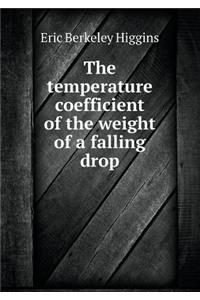 The Temperature Coefficient of the Weight of a Falling Drop