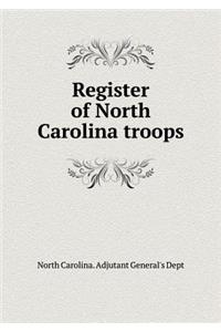 Register of North Carolina troops