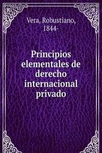 Principios elementales de derecho internacional privado