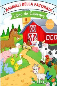 Libro da colorare con animali della fattoria
