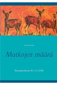 Matkojen määrä