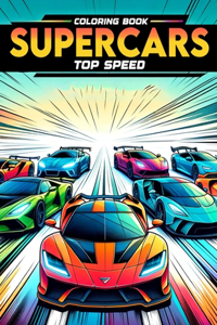 Supercars top speed coloring book