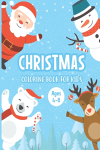 Christmas Coloring Book for Kids Ages 4-8