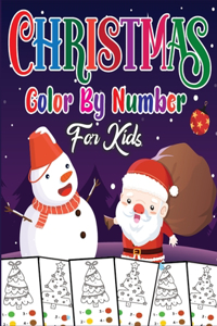 Christmas Color By Number For Kids