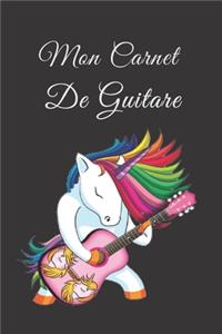 Mon carnet de guitare