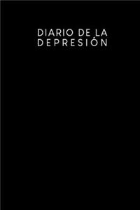 Diario de la depresión: Diario a rellenar para superar una depresión o fase depresiva - Diseño: Negro