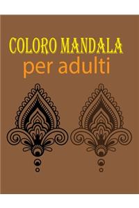 Coloro mandala per adulti