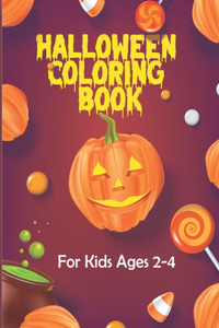 Halloween Coloring Book for Kids Ages 2-4