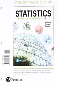 Statistics for Business and Economics, Loose-Leaf Edition Plus Mylab Statistics with Pearson Etext -- 24 Month Access Card Package