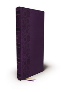 Nkjv, Single-Column Wide-Margin Reference Bible, Leathersoft, Purple, Red Letter, Comfort Print