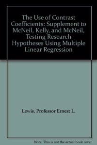 The Use of Contrast Coefficients