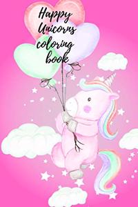 Happy Unicorns coloring book