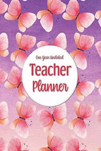 One Year Undated Teacher Planner