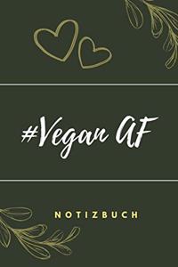 #vegan AF Notizbuch
