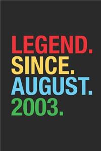 Legend Since August 2003