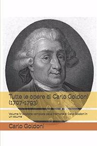 Tutte le opere di Carlo Goldoni (1707-1793)