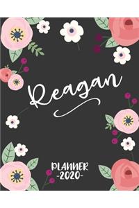 Reagan: Personalized Name Weekly Planner. Monthly Calendars, Daily Schedule, Important Dates, Goals and Thoughts all in One!