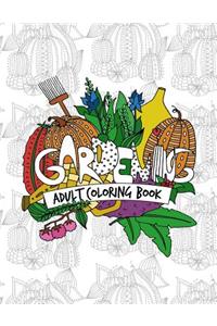 Gardening Adult Coloring Book