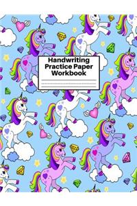 Handwriting Practice Paper Workbook