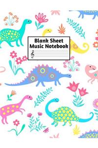 Blank Sheet Music Notebook