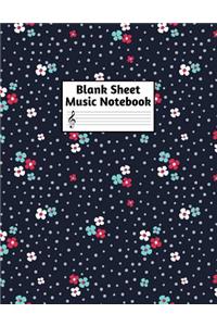 Blank Sheet Music Notebook