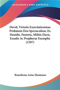 David, Virtutis Exercitatissimae Probatum Deo Spectaculum, Ex Dauidis, Pastoris, Militis Dacis, Exsulis Ac Propherae Exemplia (1597)