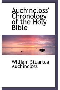 Auchincloss' Chronology of the Holy Bible