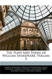 Plays and Poems of William Shakspeare, Volume 5