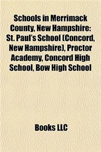 Schools in Merrimack County, New Hampshire