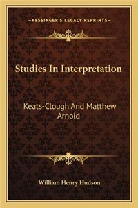 Studies In Interpretation