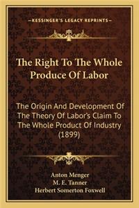 Right to the Whole Produce of Labor