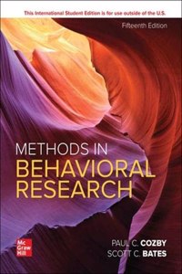 ISE Methods in Behavioral Research