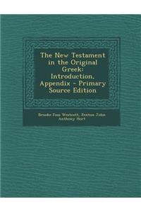 The New Testament in the Original Greek