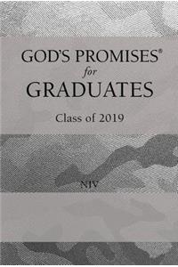 God's Promises for Graduates: Class of 2019 - Silver Camouflage NIV