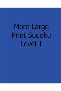 More Large Print Sudoku Level 1