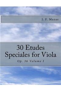 30 Etudes Speciales for Viola