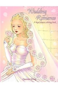 Wedding Romance - A hand-drawn coloring book