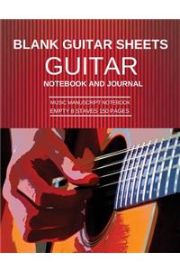 Blank Guitar Sheets Guitar Notebook And Journal