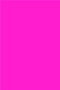 Hot Magenta Color Journal Simple Plain All Magenta