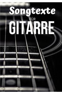 Songtexte für Gitarre