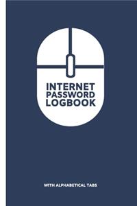 Internet Password Logbook with Alphabetical Tabs
