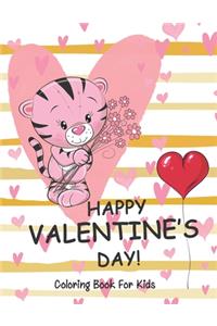 Happy Valentine's Day coloring book for kids