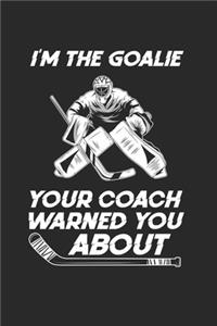 Ice Hockey Goalie Notebook - Goalkeeper Journal Planner