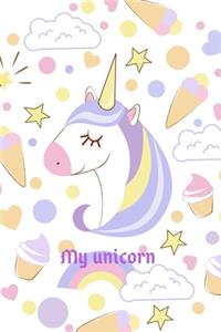 my unicorn journal notebook