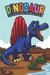Dinosaur Coloring Books For Kids Ages 4-8