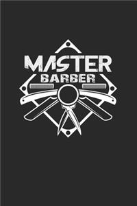 Master barber: 6x9 Barber - dotgrid - dot grid paper - notebook - notes